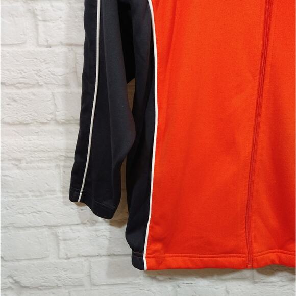 VTG Vintage Unisex Rennoc Classic R Orange Black Full Zip Track Jacket Sweater M - Picture 4 of 5
